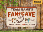 Load image into Gallery viewer, Personalized American Football Fan Cave Metal Sign Custom Team Name Football Season Gift for Football Lover