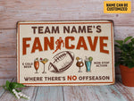 Load image into Gallery viewer, Personalized American Football Fan Cave Metal Sign Custom Team Name Football Season Gift for Football Lover
