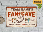 Load image into Gallery viewer, Personalized American Football Fan Cave Metal Sign Custom Team Name Football Season Gift for Football Lover