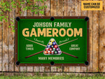 Load image into Gallery viewer, Personalized Billiards Game Room Metal Sign Billiards Sign Custom Gift for Billiards Player