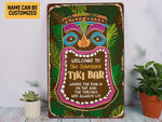 Load image into Gallery viewer, Personalized Tiki Bar Metal Sign Welcome Tiki Sign Tropical Cocktail Tiki Bar Sign Hawaiian Aloha Gift For Decor