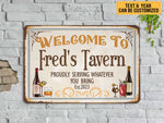 Load image into Gallery viewer, Personalized Bar Metal Sign Custom Bar Sign Drinking Lover Gift