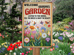 Load image into Gallery viewer, Personalized Grandma's Garden Metal Sign Welcome Garden Sign Custom Gift For Gardener