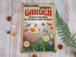Load image into Gallery viewer, Personalized Grandma's Garden Metal Sign Welcome Garden Sign Custom Gift For Gardener