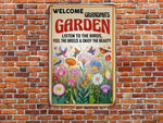 Load image into Gallery viewer, Personalized Grandma's Garden Metal Sign Welcome Garden Sign Custom Gift For Gardener