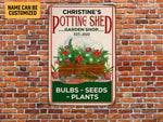 Load image into Gallery viewer, Personalized Potting Shed Garden Shop Metal Sign Garden Sign Potting Shed Sign Custom Gift For Gardener