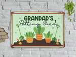 Load image into Gallery viewer, Personalized Potting Shed Metal Sign Custom Garden Sign Potting Shed Sign Gardening Gift For Gardener