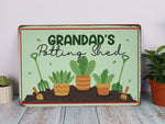 Load image into Gallery viewer, Personalized Potting Shed Metal Sign Custom Garden Sign Potting Shed Sign Gardening Gift For Gardener