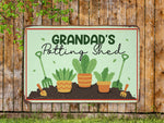 Load image into Gallery viewer, Personalized Potting Shed Metal Sign Custom Garden Sign Potting Shed Sign Gardening Gift For Gardener