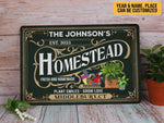 Load image into Gallery viewer, Personalized Homestead Metal Sign Greenhouse Sign Custom Garden Sign Gardening Lover Gift For Gardener