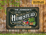 Load image into Gallery viewer, Personalized Homestead Metal Sign Greenhouse Sign Custom Garden Sign Gardening Lover Gift For Gardener
