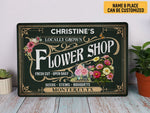 Load image into Gallery viewer, Personalized Flower Shop Metal Sign Custom Flower Garden Sign Gift For Flower Shop Owner