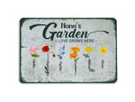 Load image into Gallery viewer, Custom Kid's Name Nana's Garden Metal Sign, Grandma's Garden Sign Plaque Tin, Gift For Grandma Gardener