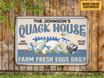 Load image into Gallery viewer, Personalized Quack House Metal Sign Custom Duck Farm Sign Duck Sign Farmer Gift