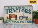 Load image into Gallery viewer, Personalized Tractor Barn Metal Sign Farmhouse Sign Farm Sign Custom Gift For Farmer