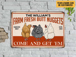 Load image into Gallery viewer, Personalized Chicken Farm Metal Sign Custom Chicken Sign Coop Farm Sign Gift For Farmers
