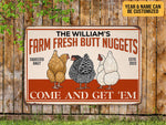 Load image into Gallery viewer, Personalized Chicken Farm Metal Sign Custom Chicken Sign Coop Farm Sign Gift For Farmers