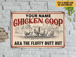 Load image into Gallery viewer, Personalized Chicken Coop Metal Vintage Chicken Farm Sign Classic Farmhouse Sign Custom Gift for Farmer