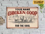 Load image into Gallery viewer, Personalized Chicken Coop Metal Vintage Chicken Farm Sign Classic Farmhouse Sign Custom Gift for Farmer