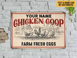 Load image into Gallery viewer, Personalized Chicken Coop Metal Vintage Chicken Farm Sign Classic Farmhouse Sign Custom Gift for Farmer