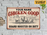Load image into Gallery viewer, Personalized Chicken Coop Metal Vintage Chicken Farm Sign Classic Farmhouse Sign Custom Gift for Farmer