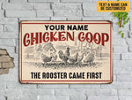 Load image into Gallery viewer, Personalized Chicken Coop Metal Vintage Chicken Farm Sign Classic Farmhouse Sign Custom Gift for Farmer