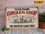 Load image into Gallery viewer, Personalized Chicken Coop Metal Vintage Chicken Farm Sign Classic Farmhouse Sign Custom Gift for Farmer