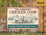 Load image into Gallery viewer, Personalized Chicken Coop Farm Sign, Farmhouse Metal Sign, Custom Gift for Farmer
