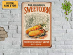 Load image into Gallery viewer, Personalized Sweetcorn Metal Sign, Corn Farm Sign, Custom Farmer Gift, Farmhouse Sign, Gift for Farmer