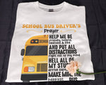 Load image into Gallery viewer, School Bus Driver's Prayer T-shirt School Bus Driver Shirt Praying Back To School  Gift for Driver
