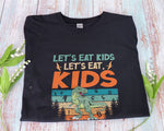 Load image into Gallery viewer, Vintage Dinosaur Let's Eat Kids Punctuation T-shirt English Teacher Shirt Gift for Teachers