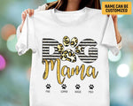 Load image into Gallery viewer, Personalized Dog Mama T-shirt Paw Dog Mom Shirt Dog Mom Mother's Day Gift