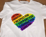 Load image into Gallery viewer, I See You I Accept You I Love You LGBT Shirt, Rainbow Heart LGBT , Love Is Love Lgbt Gift