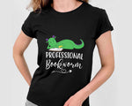 Load image into Gallery viewer, Dragon Professional Bookworm T-shirt Librarian Shirt Book Shirt, Book Lovers Gift