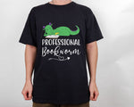 Load image into Gallery viewer, Dragon Professional Bookworm T-shirt Librarian Shirt Book Shirt, Book Lovers Gift