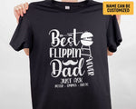 Load image into Gallery viewer, Custom Kids Name Best Flippin Dad Ever T-shirt Father Shirt TeeFather's Day Gift