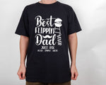 Load image into Gallery viewer, Custom Kids Name Best Flippin Dad Ever T-shirt Father Shirt TeeFather's Day Gift