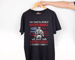 Load image into Gallery viewer, American Flag Soldier We Owe Our Veterans T-shirt Honor The Fallen Patriotic Shirt, Gift For Men