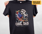 Load image into Gallery viewer, Custom Kids Name American Flag Reel Cool Dad T-shirt, Father's Day Birthday Fishing Dad Shirt, Father's Day Gift