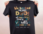 Load image into Gallery viewer, Personalized Gift for Dad Custom Name We Hooked The Best Dad T-shirt, Father's Day Gift