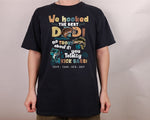 Load image into Gallery viewer, Personalized Gift for Dad Custom Name We Hooked The Best Dad T-shirt, Father's Day Gift