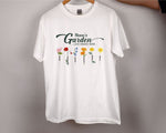 Load image into Gallery viewer, Custom Grandkids Name Flower Birthday Nana's Garden T-shirt Grandma Shirt Gardening Lover Gift
