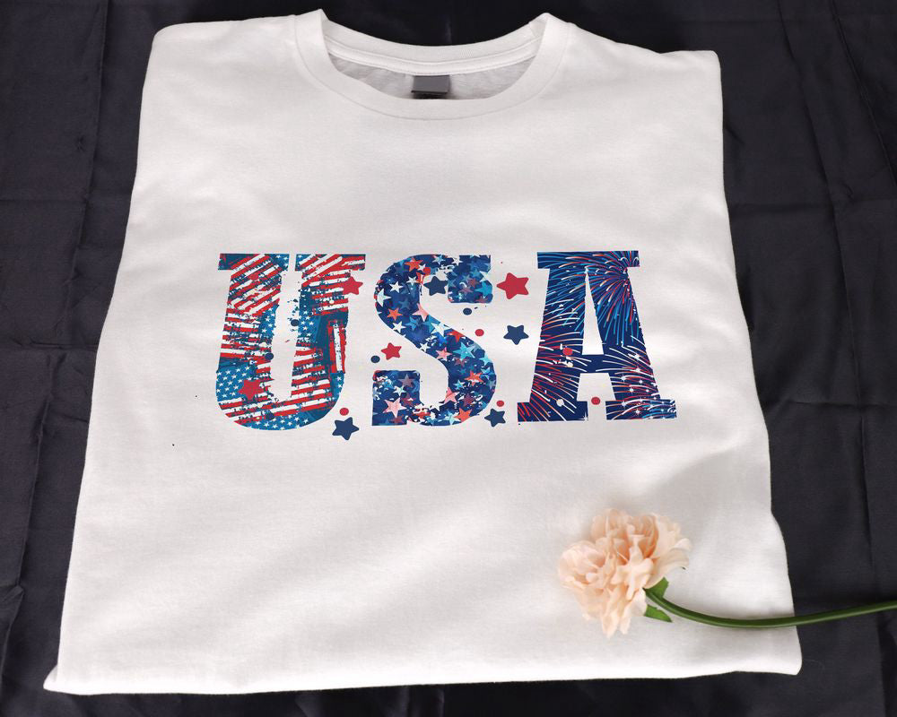USA T-shirt American Pride 4th of July Shirt for Men Women