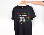 Load image into Gallery viewer, Since 1865 Juneteenth T-shirt Black Power Shirt Black History Independence Day Black Lives Matter Civil Rights Freeish Shirt Gift Unisex Tee