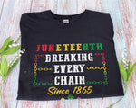 Load image into Gallery viewer, Since 1865 Juneteenth T-shirt Black Power Shirt Black History Independence Day Black Lives Matter Civil Rights Freeish Shirt Gift Unisex Tee