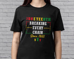 Load image into Gallery viewer, Since 1865 Juneteenth T-shirt Black Power Shirt Black History Independence Day Black Lives Matter Civil Rights Freeish Shirt Gift Unisex Tee