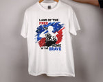 Load image into Gallery viewer, Soldier Land Of The Free Home Of The Brave 4th of July T-shirt American Pride Shirt for Men Women