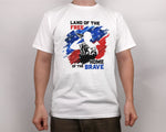 Load image into Gallery viewer, Soldier Land Of The Free Home Of The Brave 4th of July T-shirt American Pride Shirt for Men Women