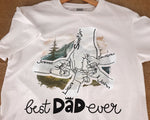 Load image into Gallery viewer, Personalized Gift for Dad, Custom Name First Bump Best Dad Ever T-shirt For Men, Father's Day Gift