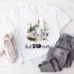 Load image into Gallery viewer, Personalized Gift for Dad, Custom Name First Bump Best Dad Ever T-shirt For Men, Father's Day Gift